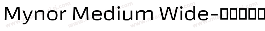 Mynor Medium Wide字体转换